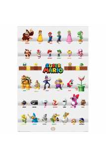 Постер Super Mario (Character Parade)